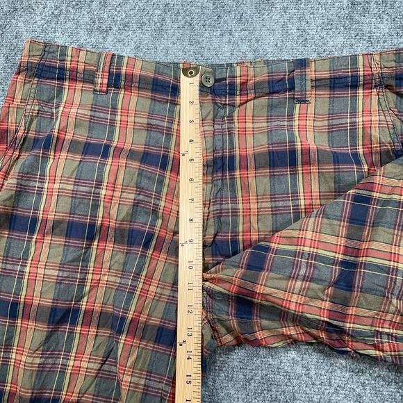 Izod Shorts Mens 40 Plaid Lightweight Golf Flat Front Preppy‎ 10" Inseam Cotton - Picture 8 of 9